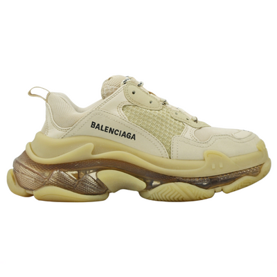 Balenciaga Triple S | Beige Clear Sole | Size 4