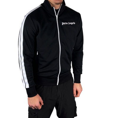 Palm Angels Track Jacket | Black & White | Medium